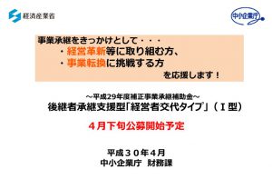 180423事業承継補助金の概要のサムネイル