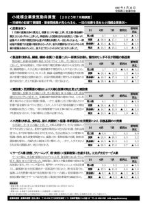 2025年７月期景気動向調査結果のサムネイル